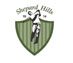 A golf course logo with the name shepard hills.